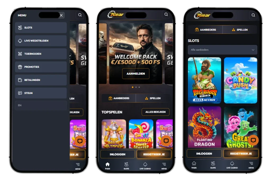 7Gear Casino mobiel